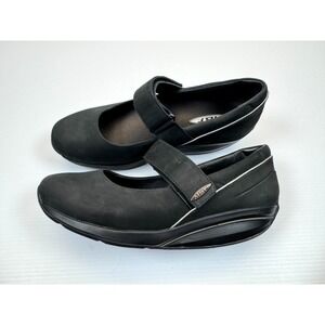 MBT Art Mary Jane Walking Shoes Women 9-9.5 Black Rocker Sole Comfort High back